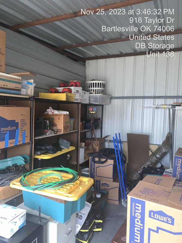 Storage Unit Auction in Bartlesville, OK at Click Storage Bartlesville